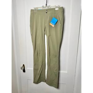 Columbia Green Saturday Hiking Trail Pants Women's Size 8 Regular NWT Omni Shade